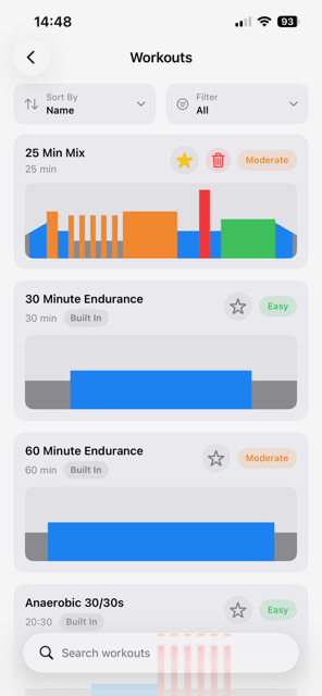 RideERG workout library
